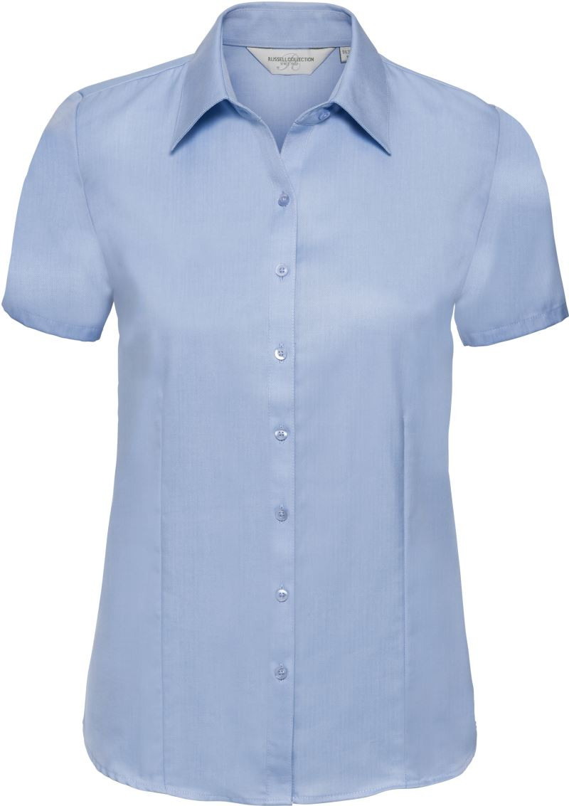 Russell Herringbone Bluse kurzarm 963F
