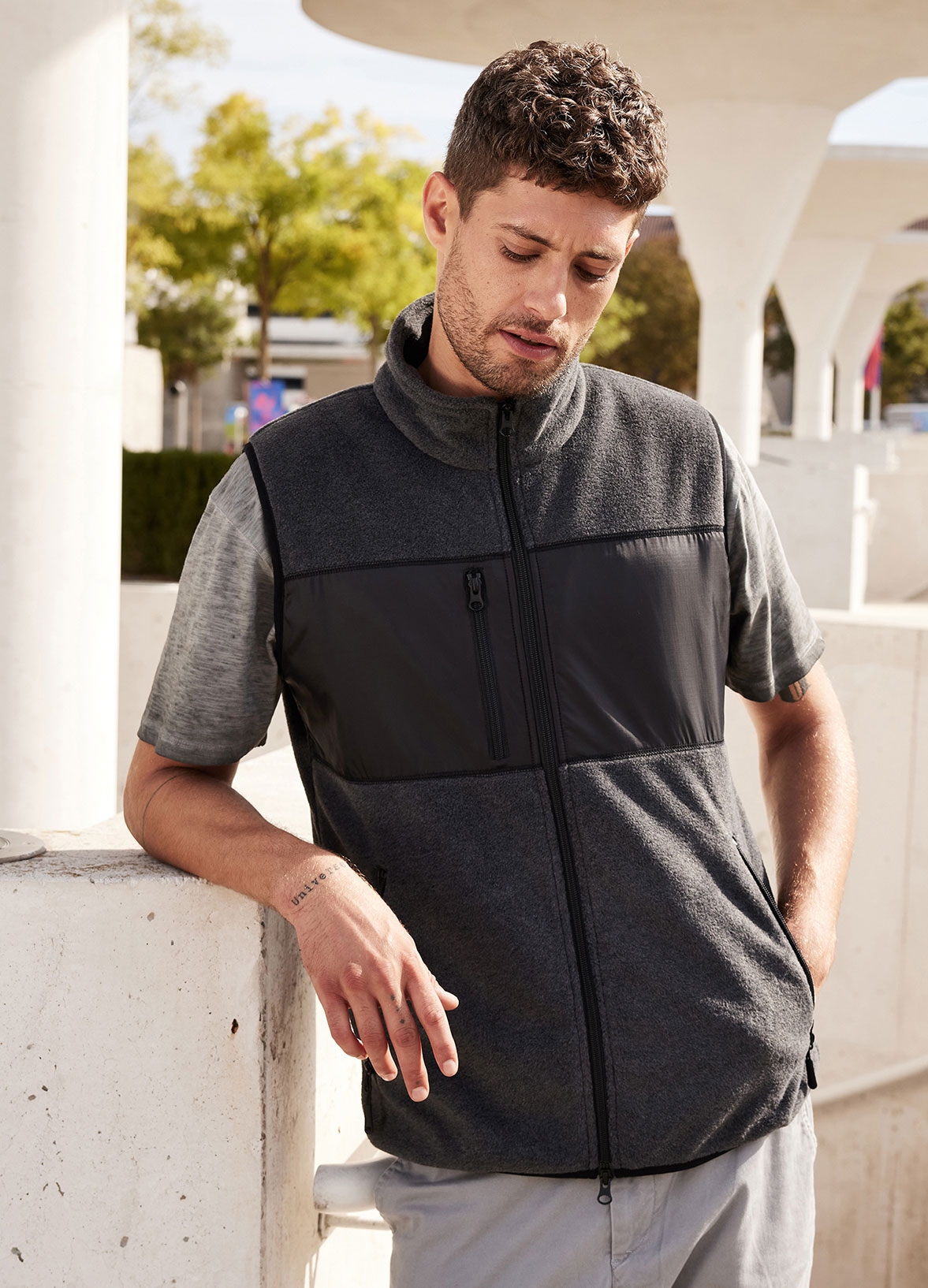 Men's Fleece Vest James&Nicholson JN1310