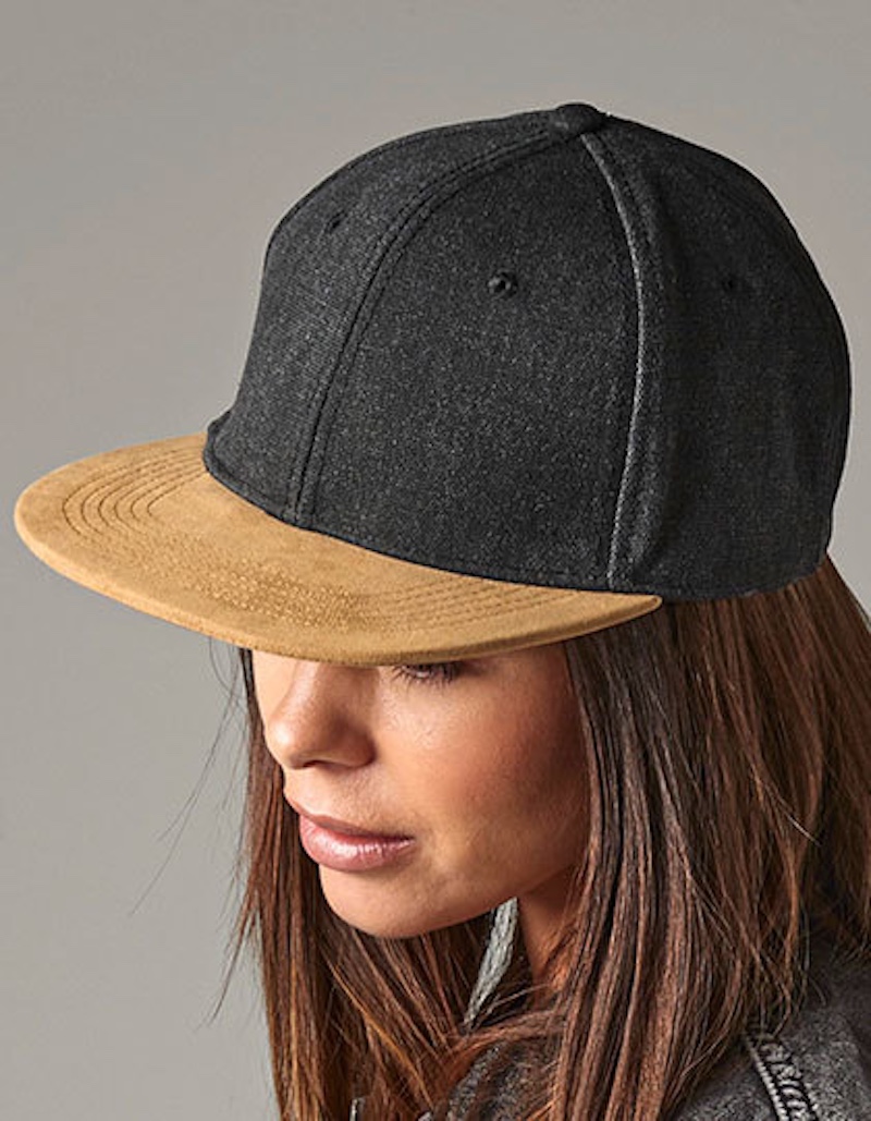 Suede Peak Snapback Beechfield B668