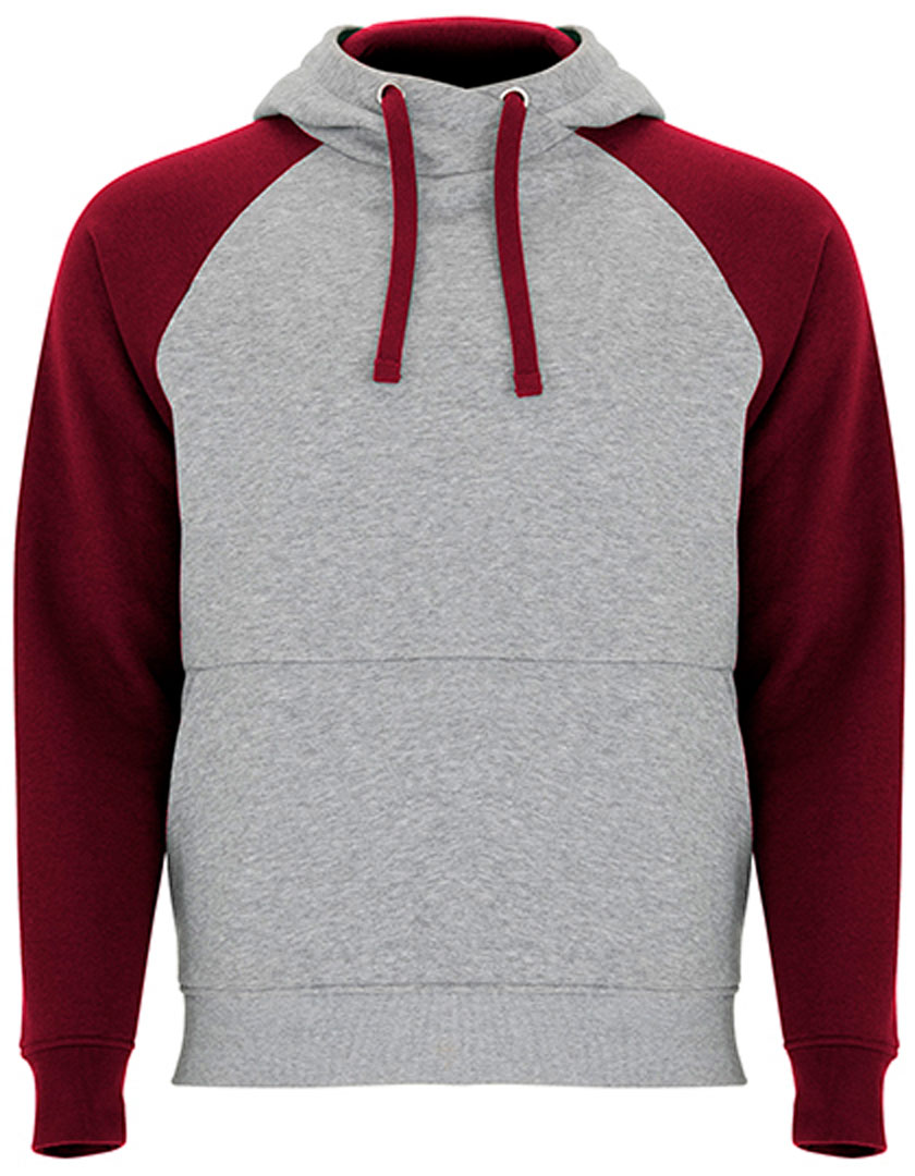 heather grey/ garnet red
