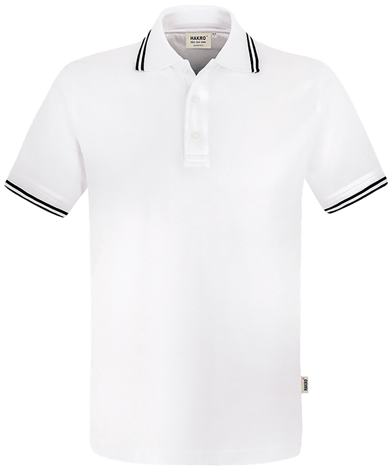 Hakro Poloshirt Twin-Stripe 0805 weiss, XL