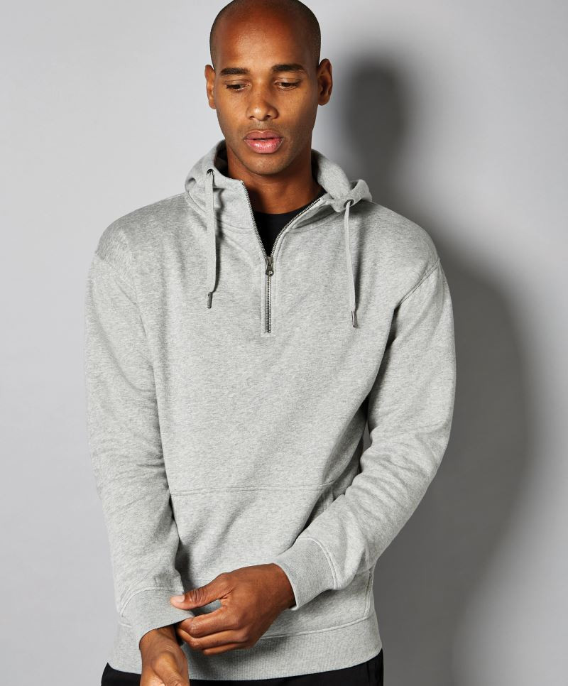 Kapuzen Sweater mit 1/4 Zip Kustom Kit KK336