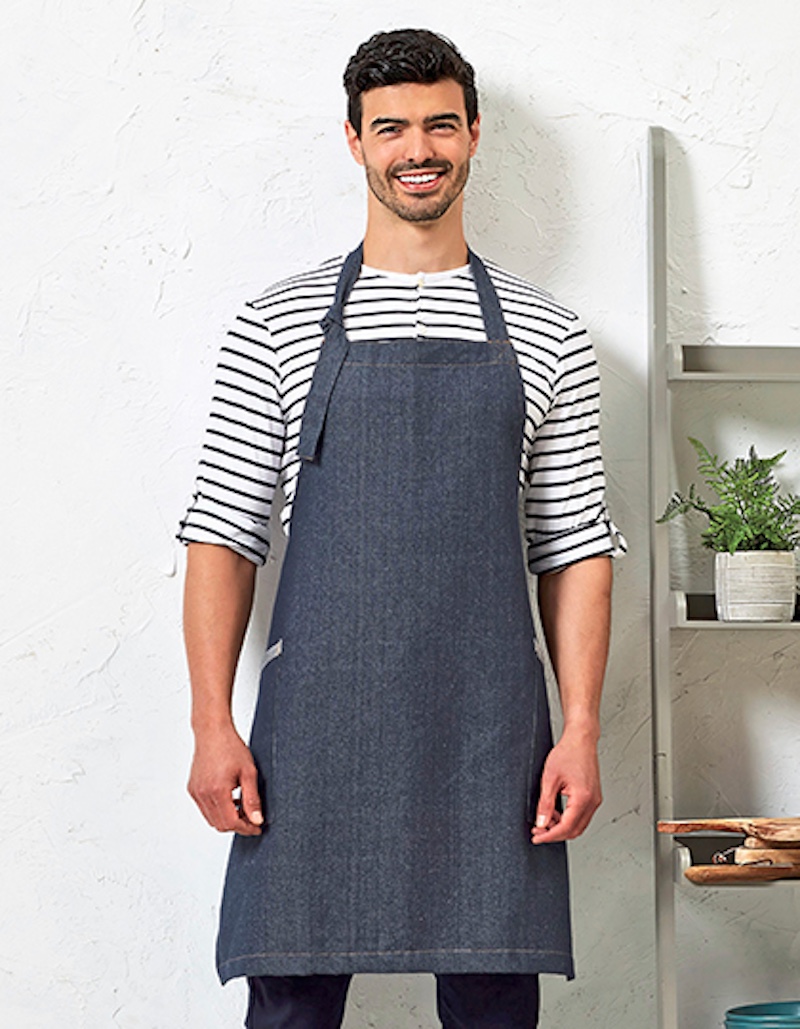 Sustainable Bib Apron with side pockets "Regenerate" PR122