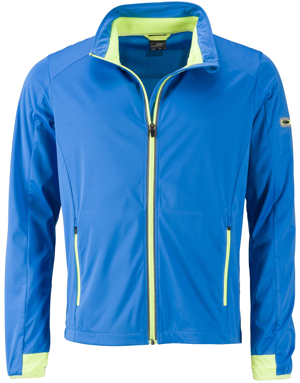 bright blue/ bright yellow