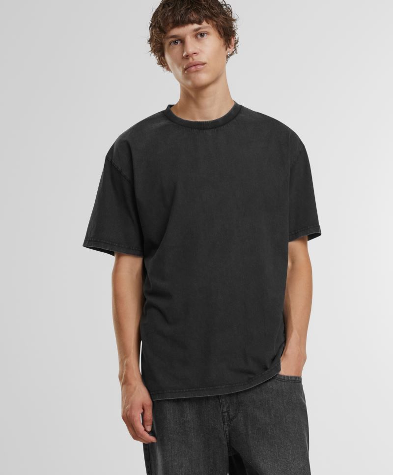 Vintage Heavy Loose Tee Stonewash Build Your Brand BY307