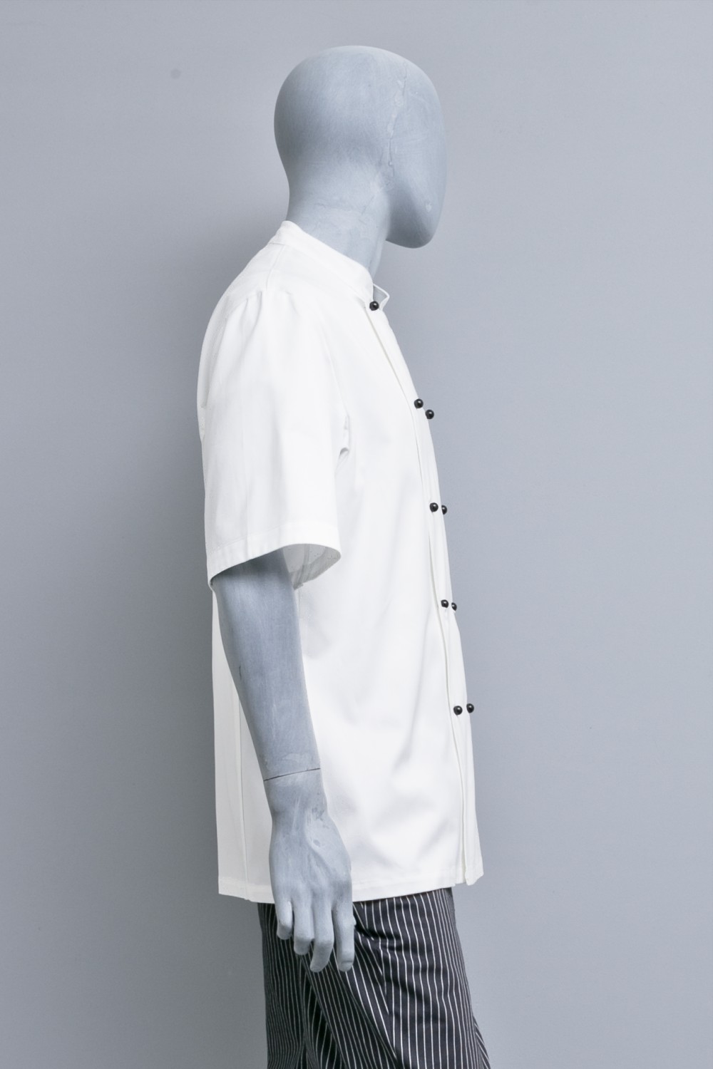 Kochjacke Unisex Kurzarm weiss