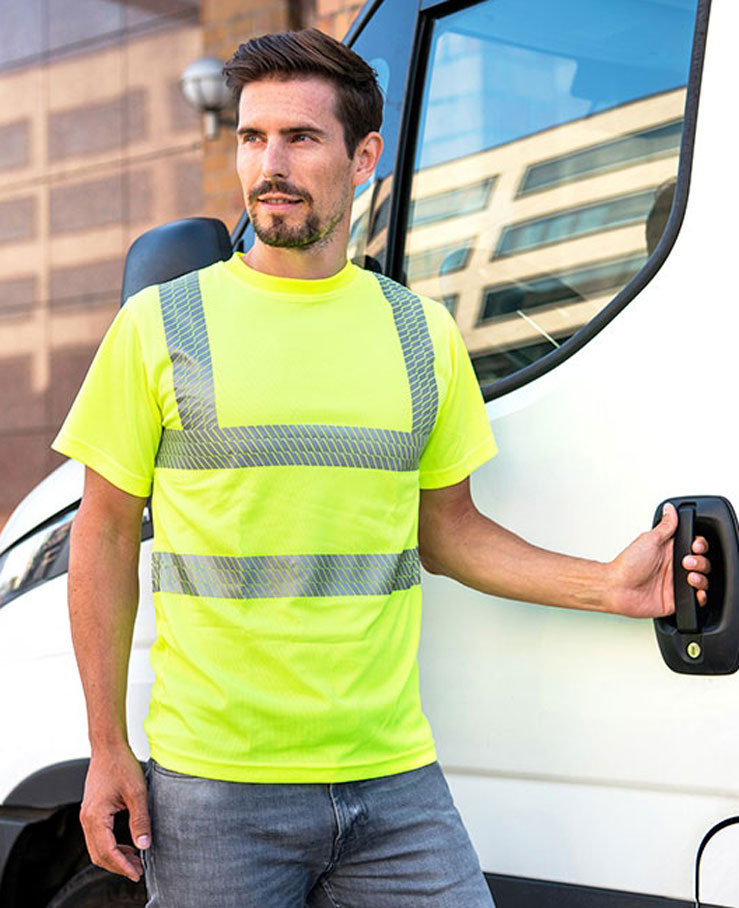 Hi-Vis Broken Reflective Premium T-Shirt Alhambra Korntex KX072