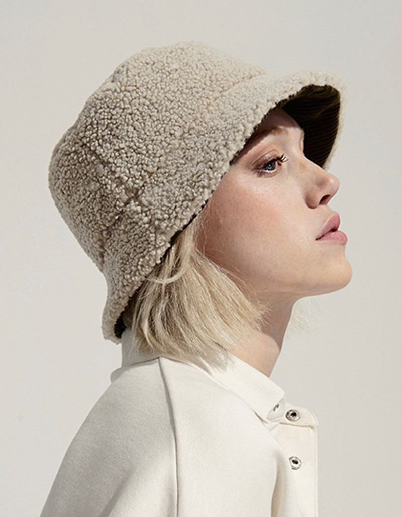 Reversible Sherpa And Velvet Bucket Hat Sol's L03998