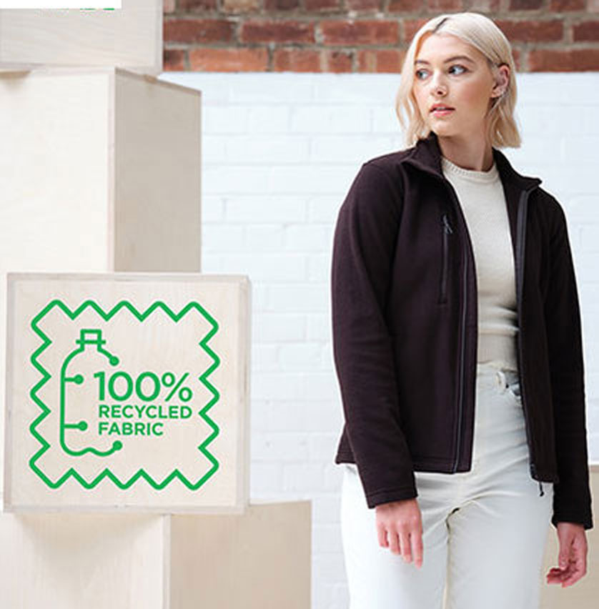 Honestly Made Recycled Womens Full Zip Fleece Regatta RG6280