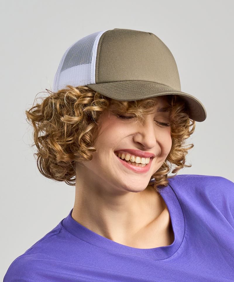 RECORD-S 5 Panel Trucker Cap Atlantis 0263