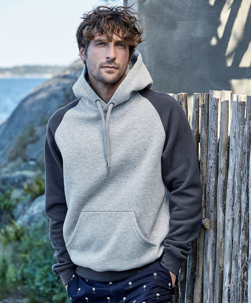 Two-Tone Hooded Sweatshirt Tee Jays 5432