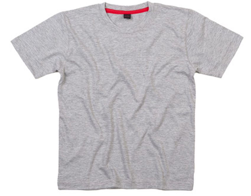 heather grey melange / washed red