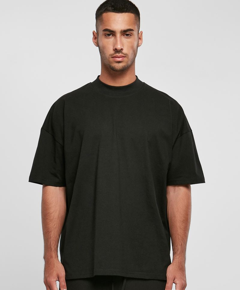 Build your Brand BY230 Herren T-Shirt "Mock Neck"