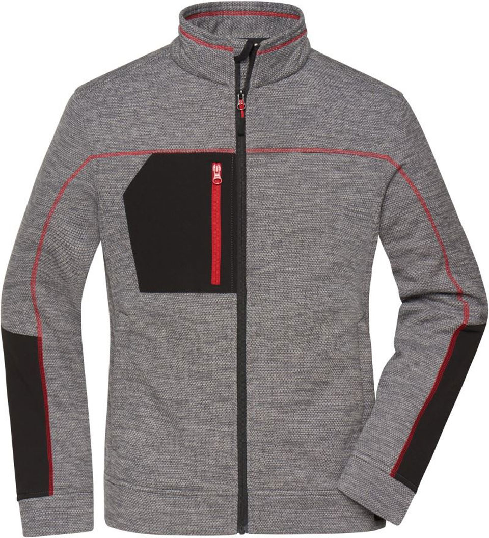 carbon melange/ black/ red