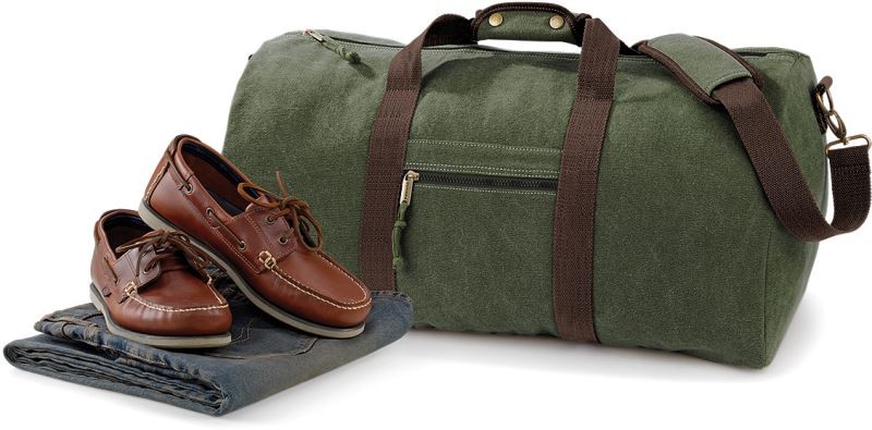 Vintage Canvas Holdall Quadra QD613
