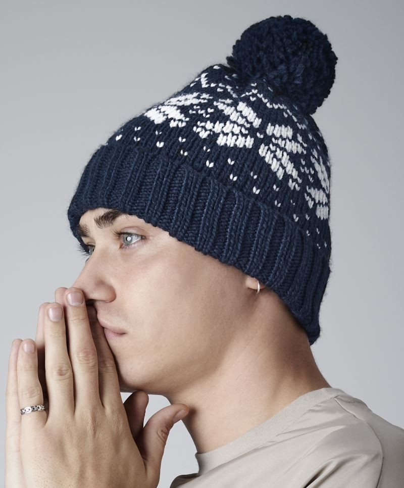 Fair Isle Snowstar® Beanie B456