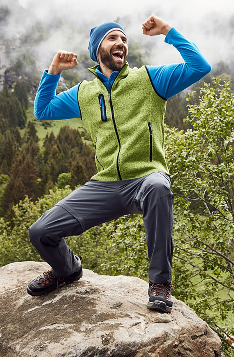 Men's Knitted Fleece Vest James&Nicholson JN774