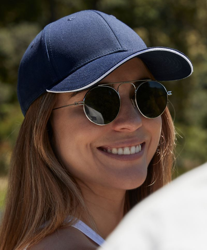 EarthAware® Classic Organic Cotton 6 Panel Cap Sandwich Peak Beechfield B820C