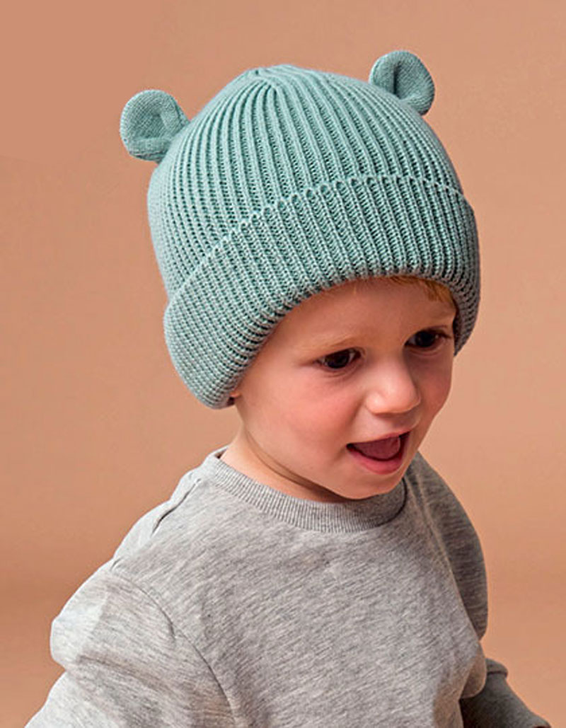 Organic Baby Bear Beanie Beechfield B340A