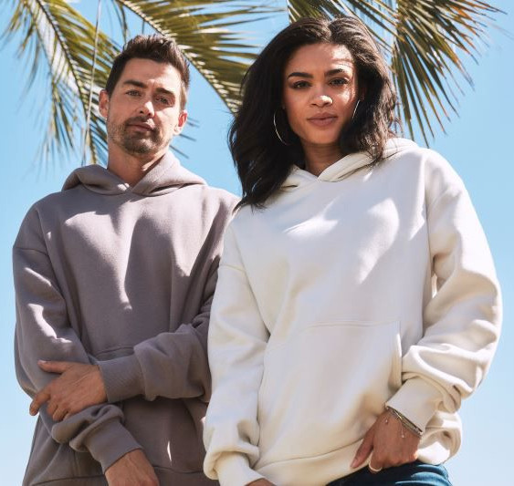 Schwerer Oversize Unisex Kapuzen Sweater Next Level Apparel NX9307