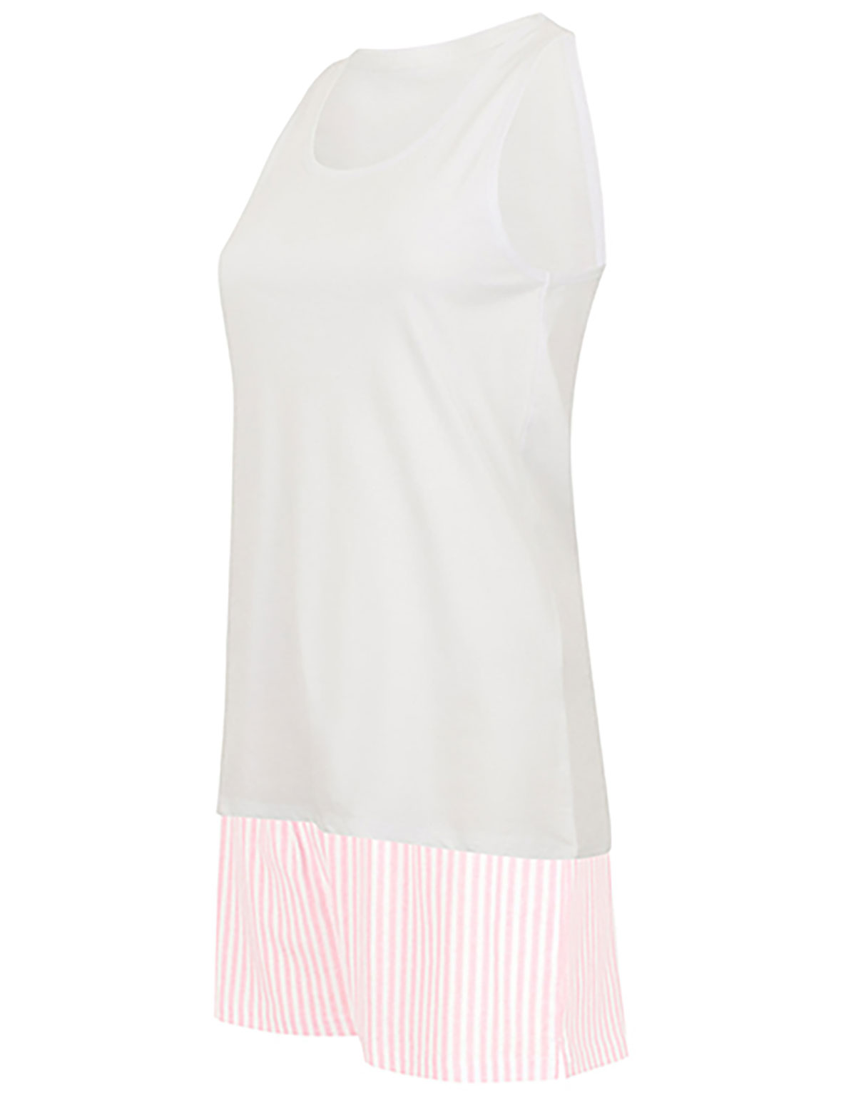 white / pink-white stripes