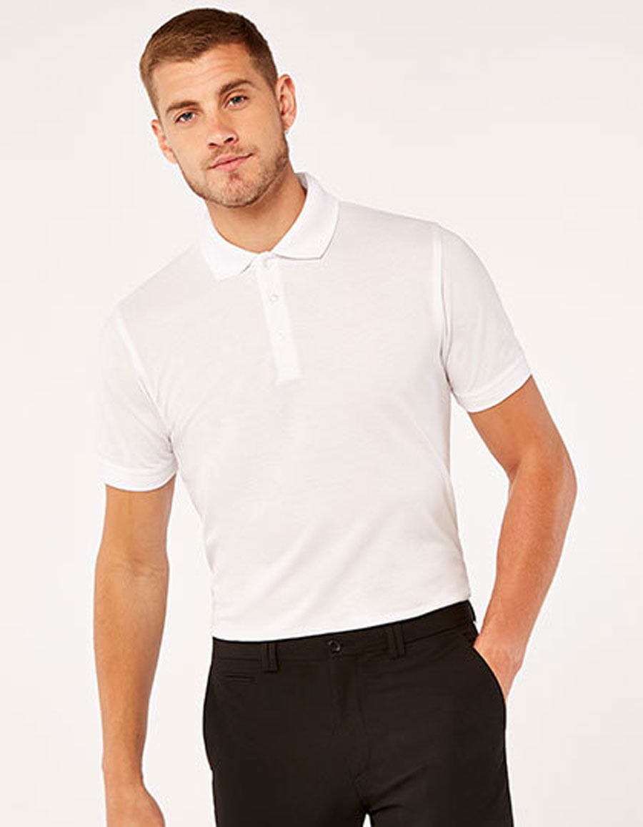 Men`s Klassic Slim Fit Polo Superwash 60° Kustom Kit K413