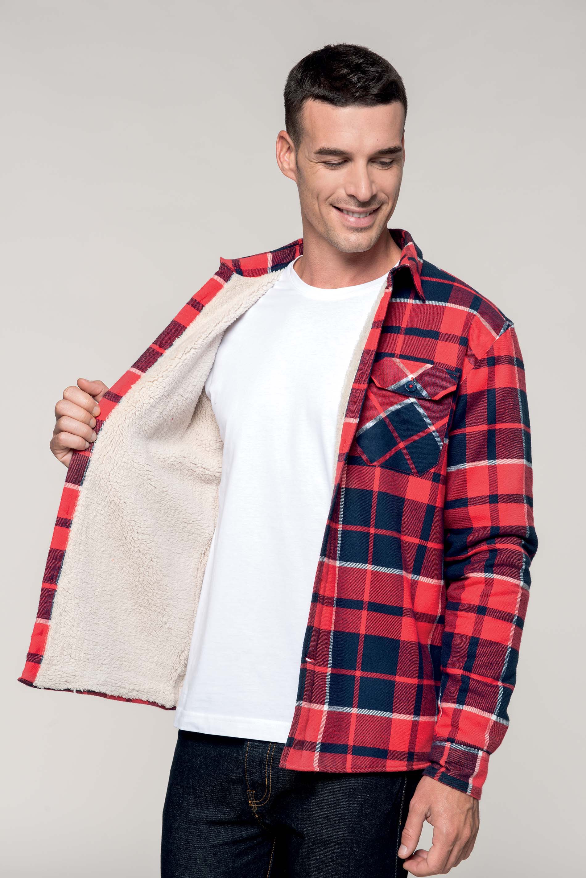 Flanellhemd mit Sherpafleecefutter Kariban K579