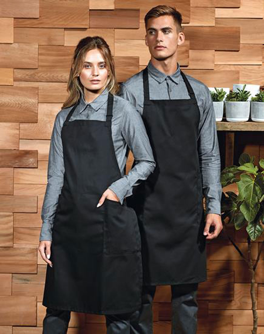 Recycled & Organic Fairtrade Bib Apron Premier PW120