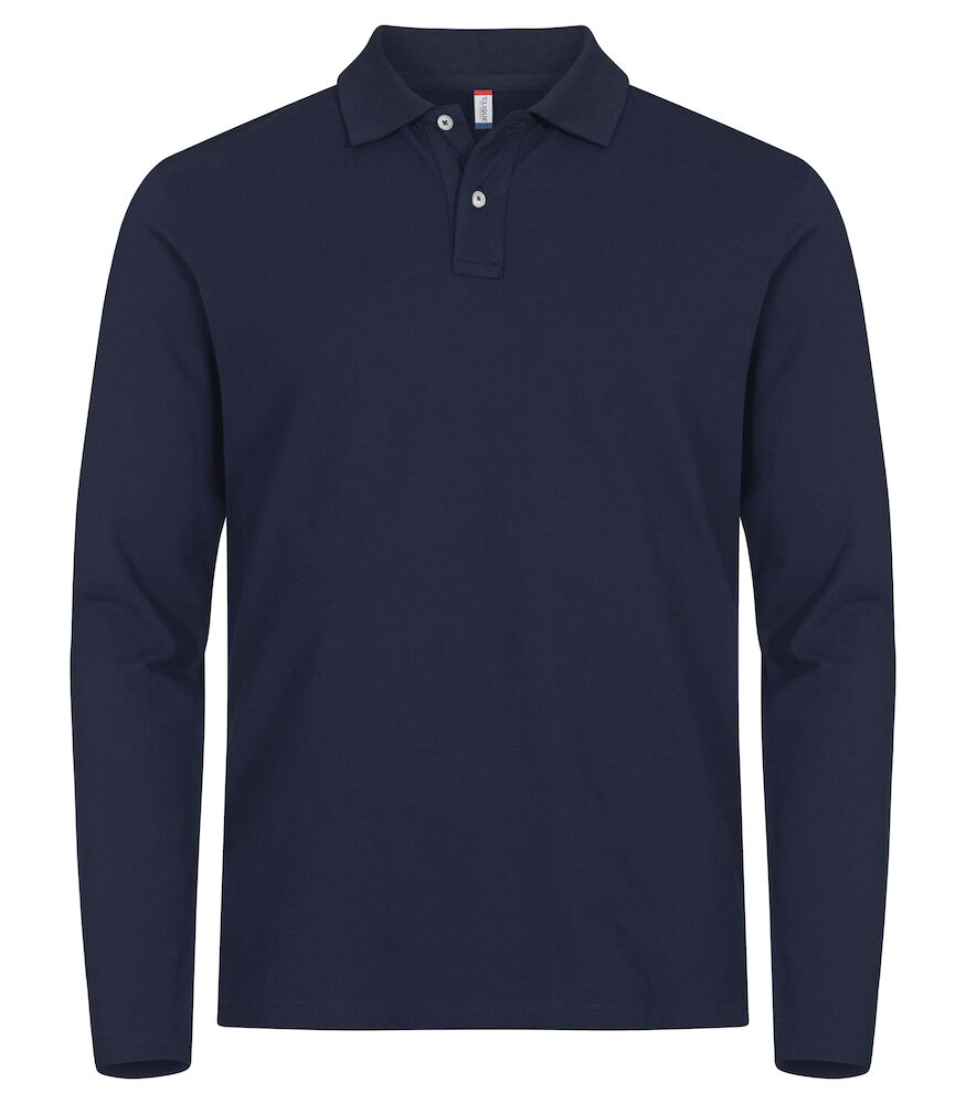 CLIQUE Stretch Premium Polo L/S 028262