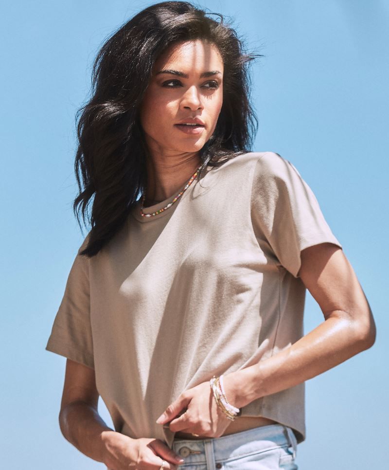 Schweres Oversize Damen Crop Top Next Level Apparel NX7610