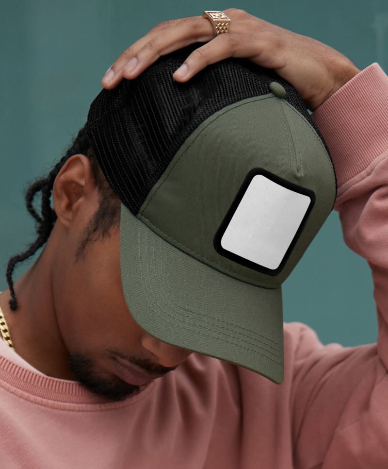 5 Panel Trucker Kappe mit Patch Beechfield B636