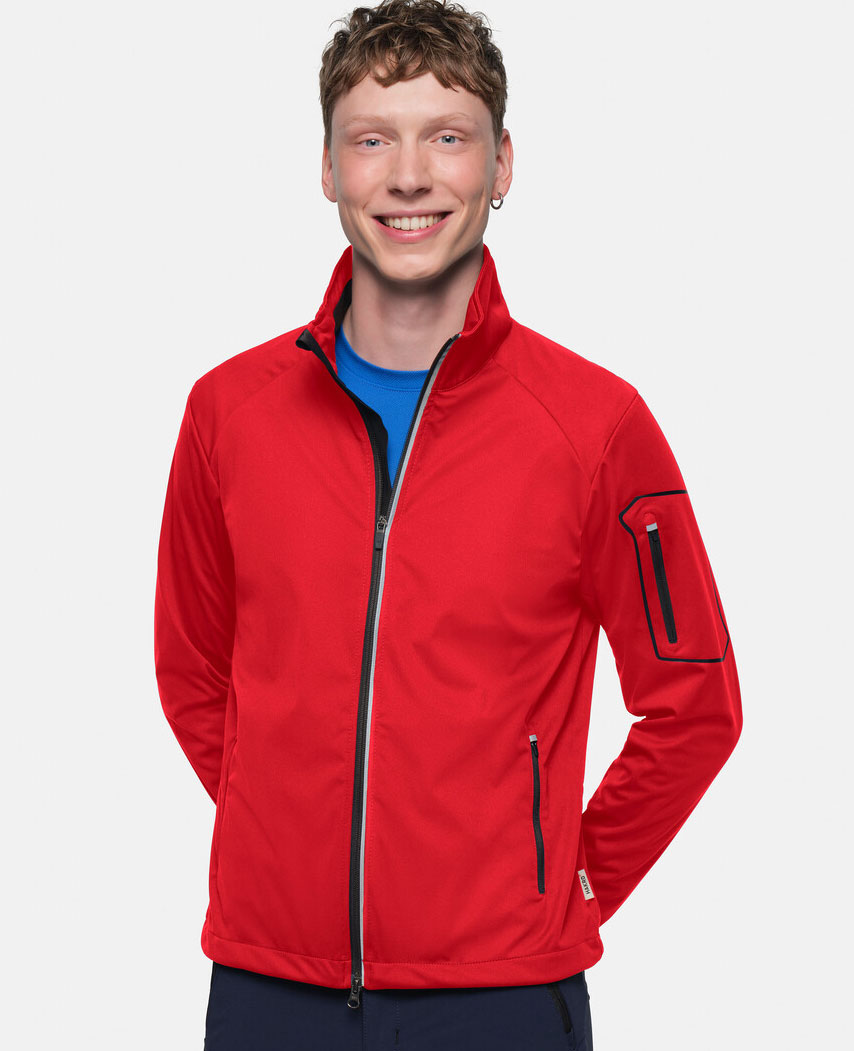 Hakro Light-Softshelljacke Brantford 0856 rot