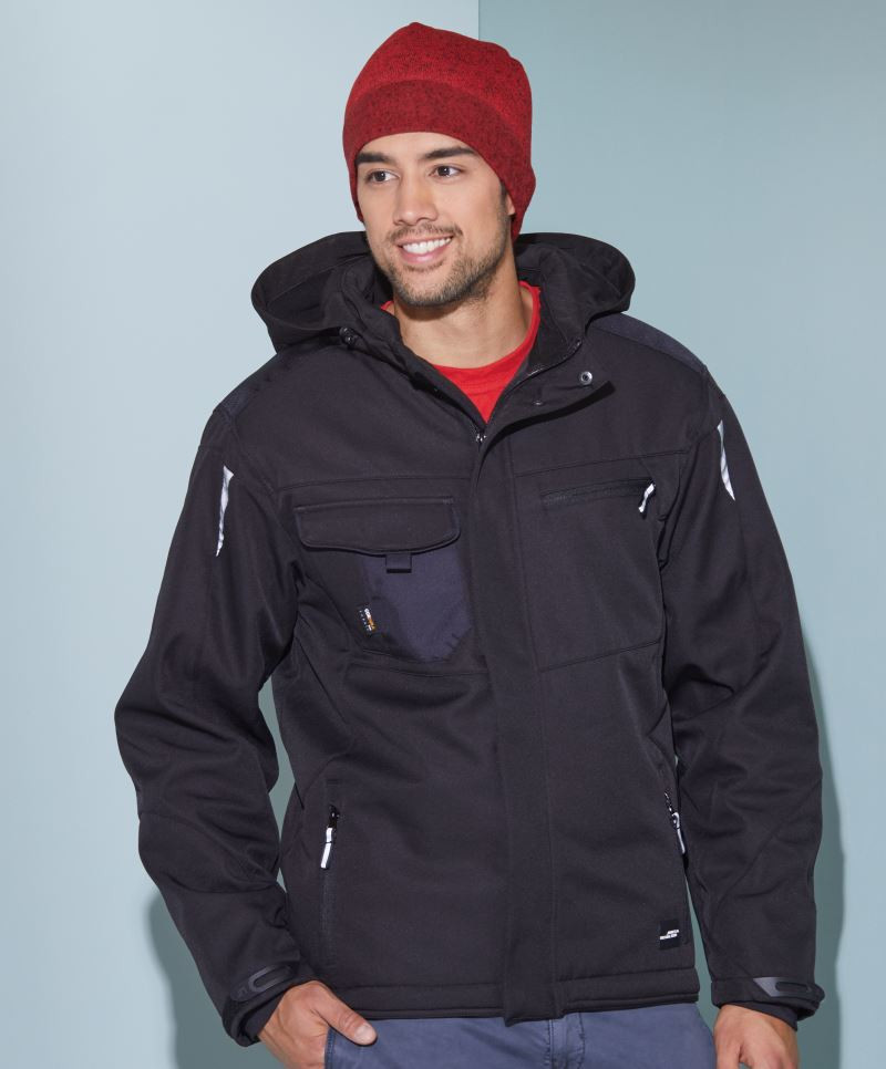 Workwear Winter Softshell Jacke James&Nicholson JN824