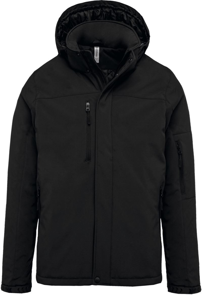 Herren 3-Lagen Kapuzen Softshell Parka Kariban K650