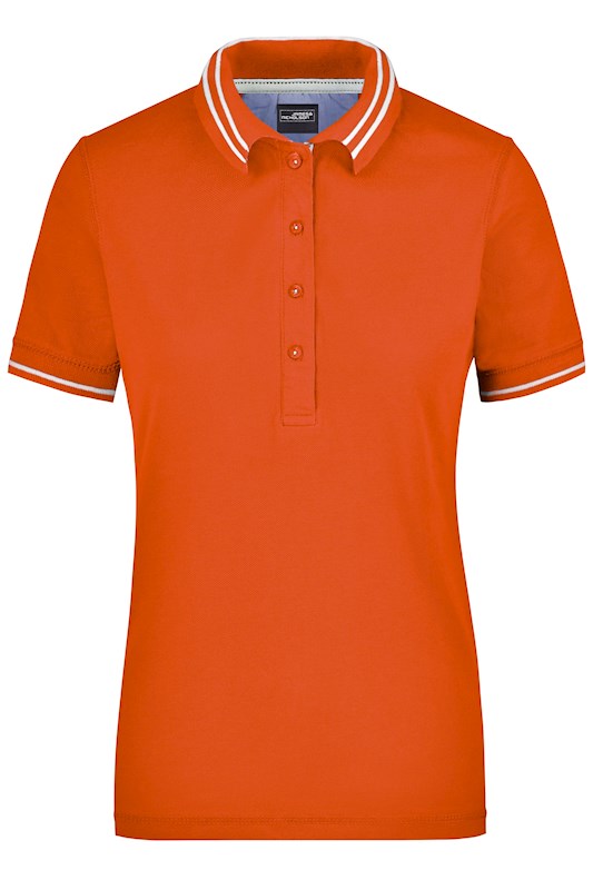 Ladies` Lifestyle Polo James&Nicholson JN946 dark orange M