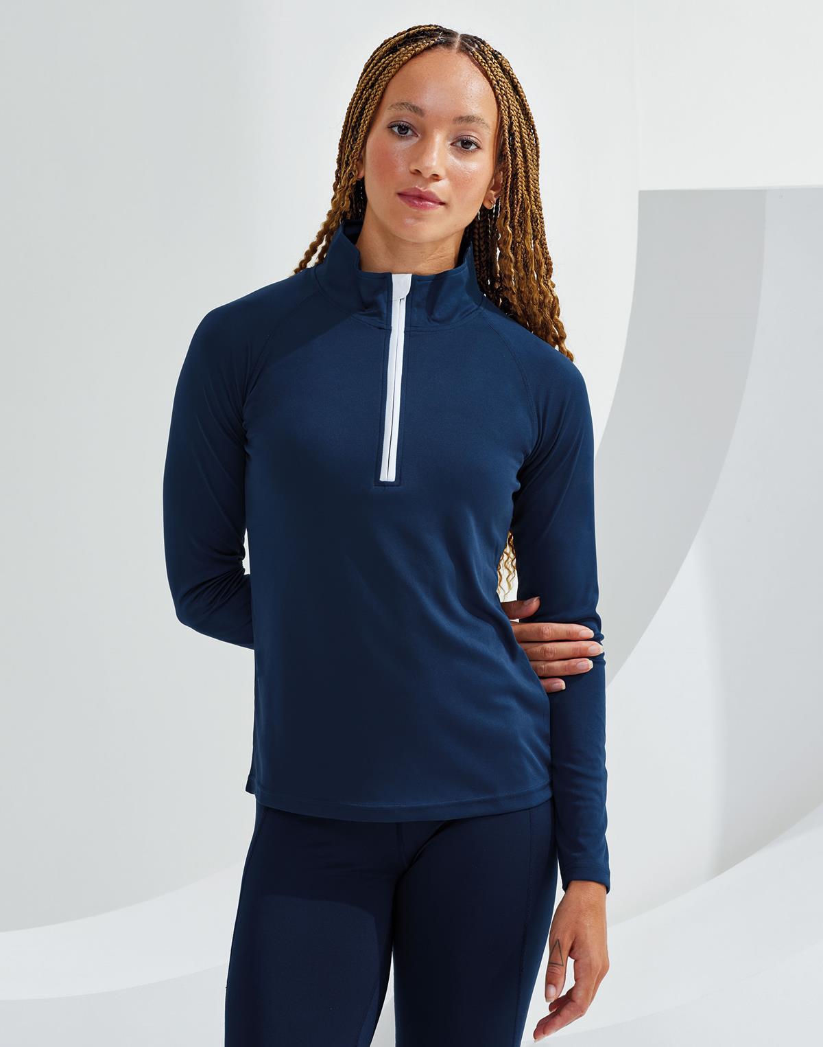 Women´s Long Sleeve Performance ¼ Zip TriDri® TR120