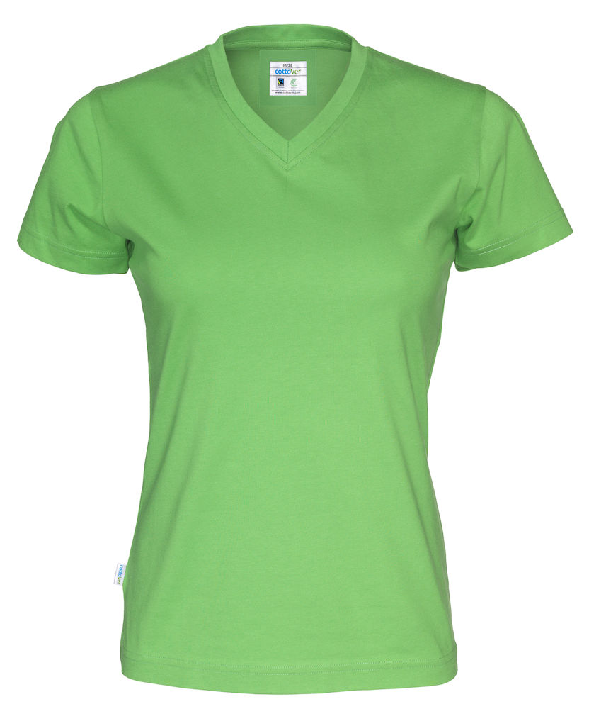 Cottover 141021 T-Shirt V-Neck Lady 100% Organic Baumwolle