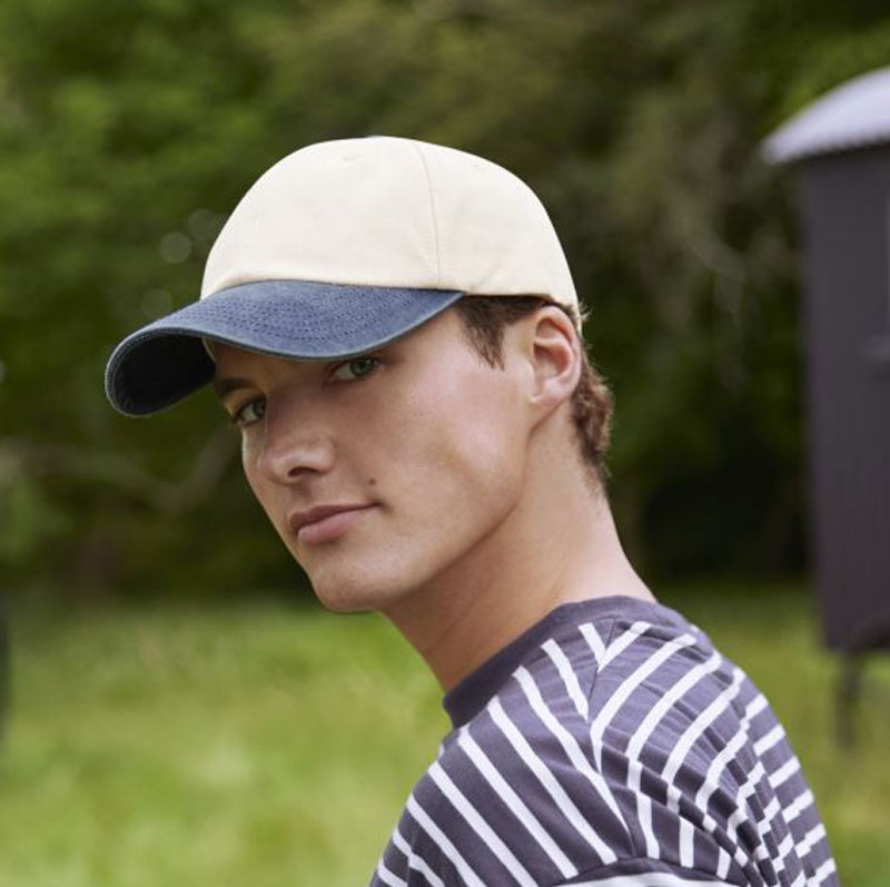 Contrast Peak Low Profile Vintage Cap Beechfield B673