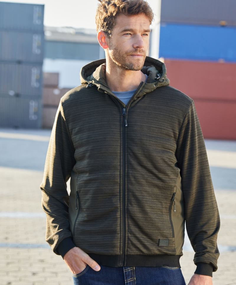 JN1844 Mens Padded Hybrid Jacket James&Nicholson