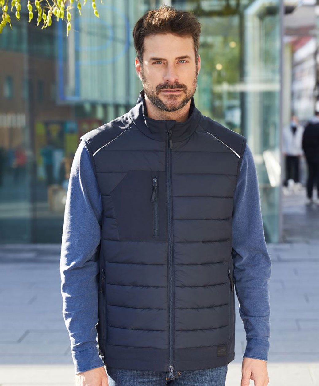 Men's Hybrid Vest James&Nicholson JN1822