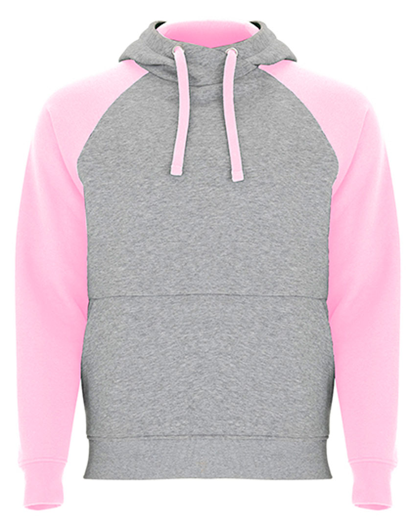 heather grey/ light pink