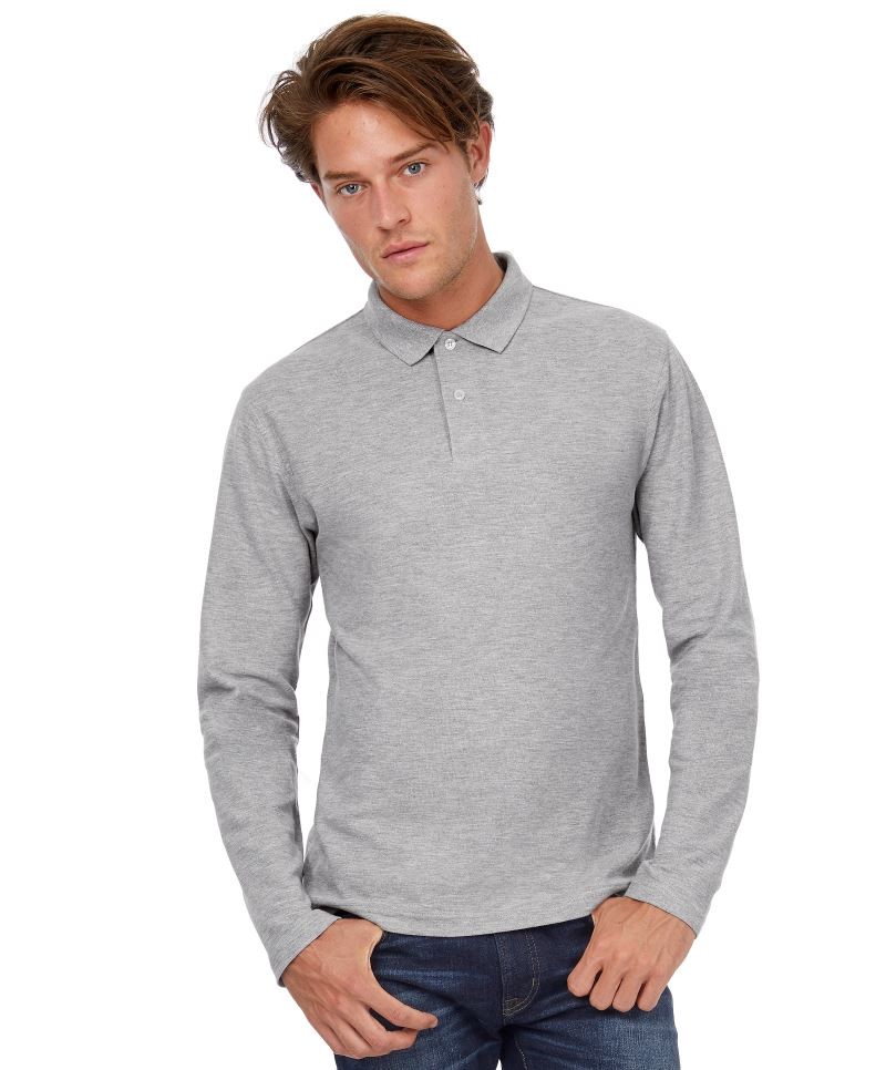 B&C Long Sleeve Polo ID.001