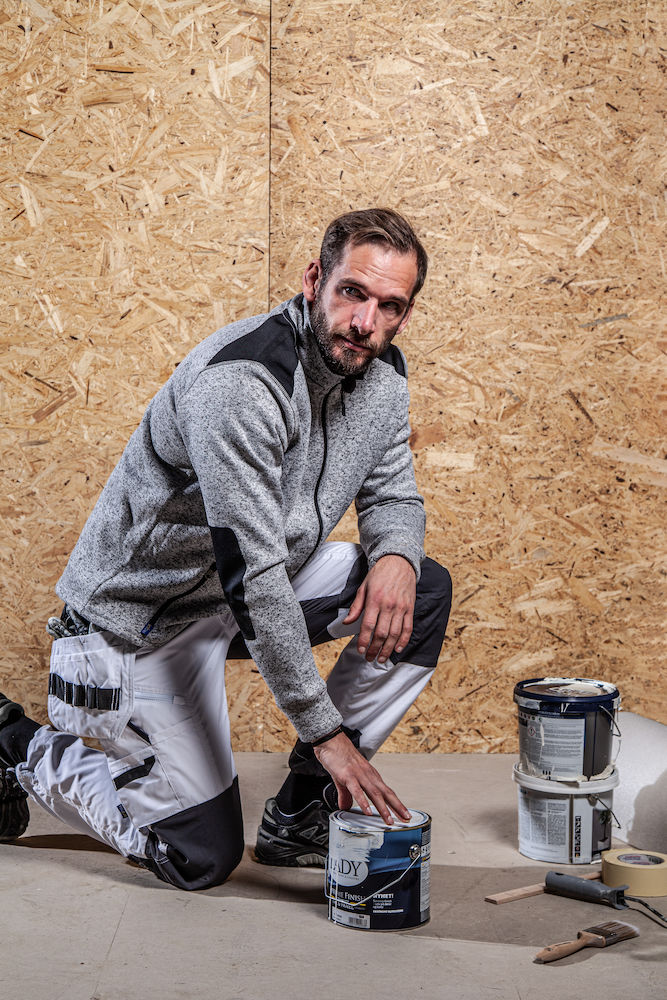 ProJob 3318 Fleece Jacke in Melange Optik