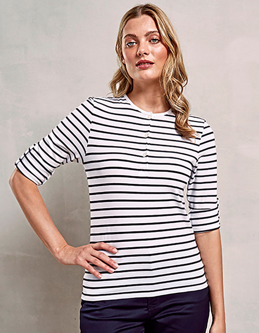 Ladies' Roll Sleeve T-Shirt longsleeve Premier PR318