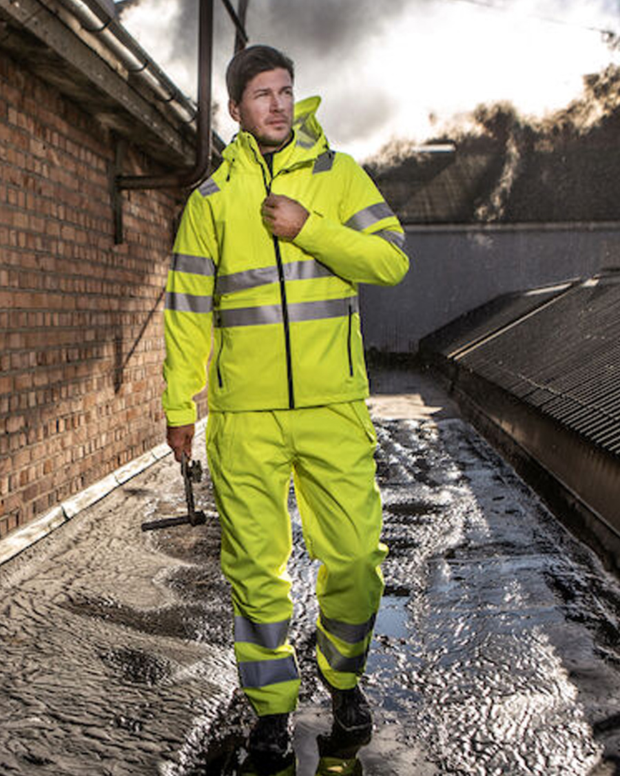 ProJob 6550 Wind- und wasserdichte Regenhose EN ISO 20471 Klasse 2