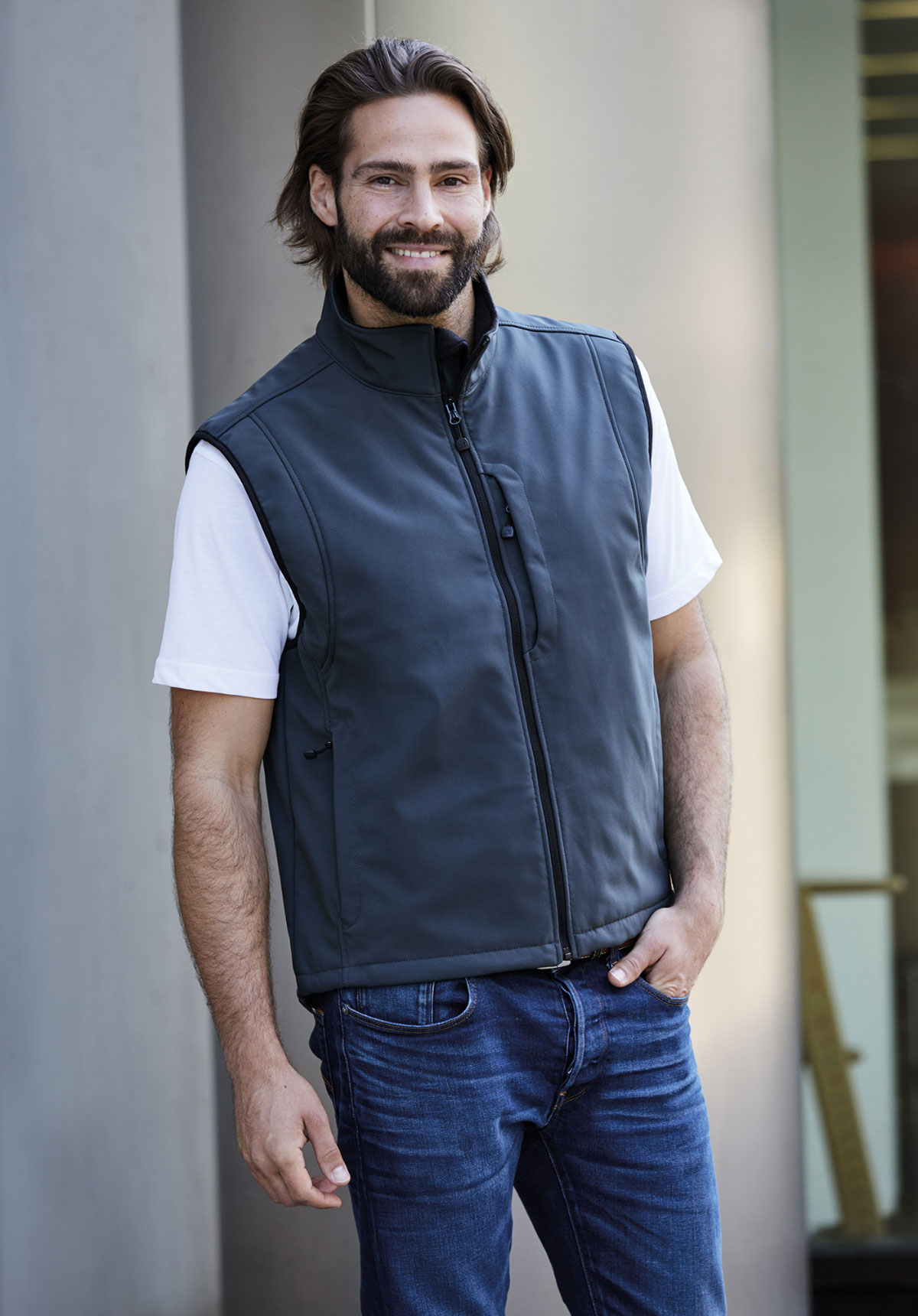 Men's Softshell Vest James&Nicholson JN136