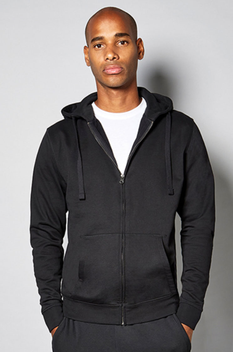 Regular Fit Klassic Hooded Zipped Jacket Superwash 60° Long Sleeve Kustom Kit K303