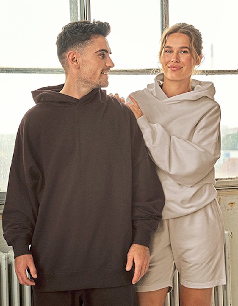 Oversize Bio IC Kapuzen Sweater "Tiger" Neutral NET63111