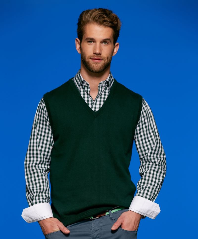 Men's V-Neck Pullunder JN657