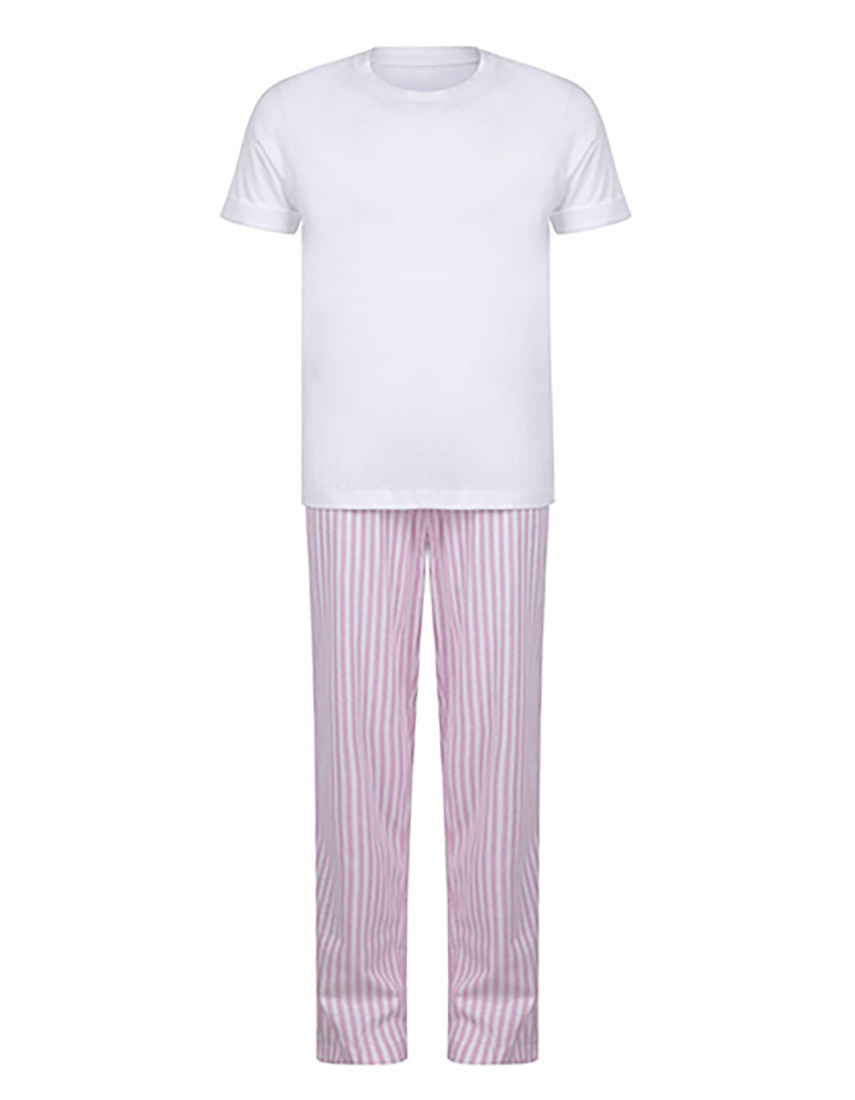 white / pink-white stripes